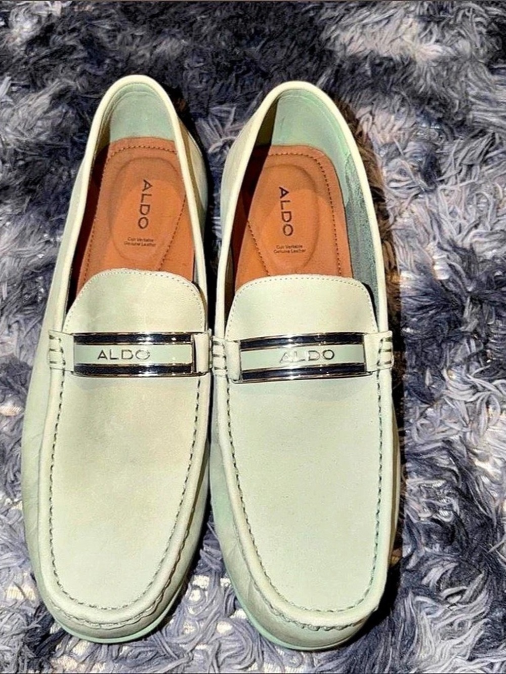 ALDO Green Moccasins